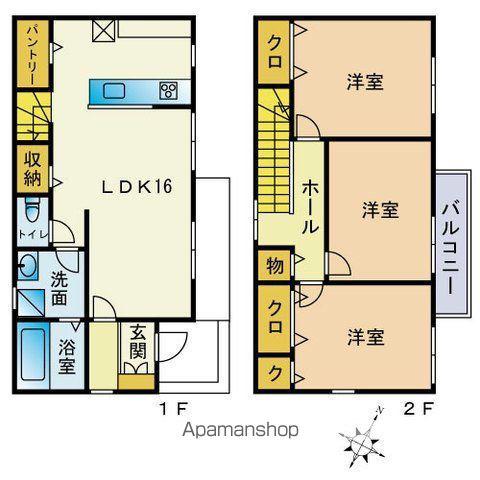 ヴィラ・エテルナ(3LDK/1階)の間取り写真