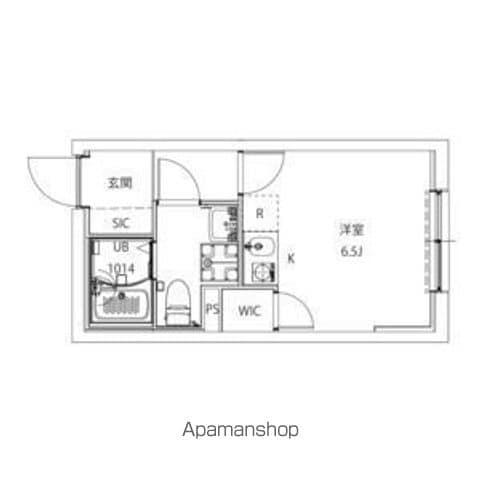 AXIA CITY大山(ワンルーム/4階)の間取り写真