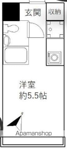 セレスティン我孫子(ワンルーム/5階)の間取り写真