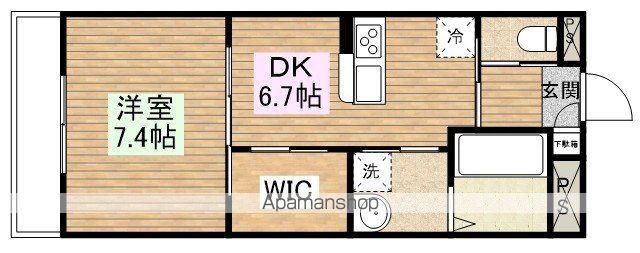 アザレア川越(1DK/2階)の間取り写真