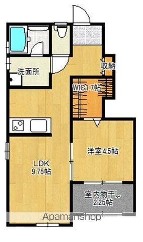 オリーブハウス(1LDK/1階)の間取り写真