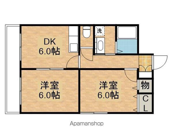M.ASEBI(2DK/3階)の間取り写真