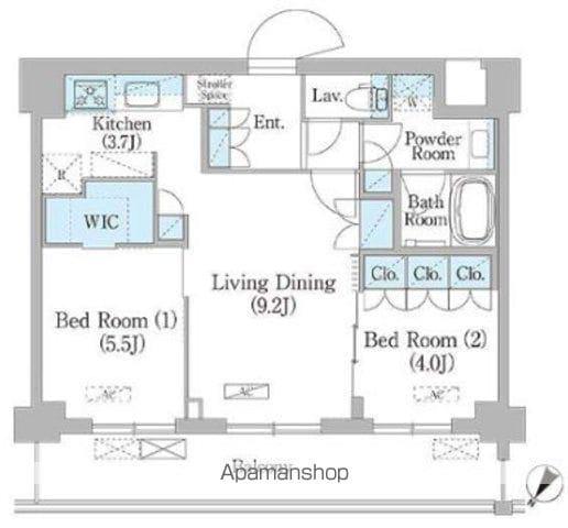 NIIYA平和台(2LDK/3階)の間取り写真
