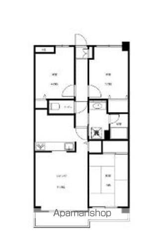 ソレイユ松戸(3LDK/1階)の間取り写真