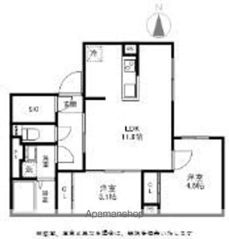 マリオン杉並(2LDK/5階)の間取り写真