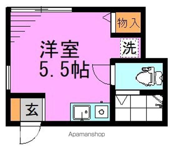 千代倉荘(ワンルーム/1階)の間取り写真