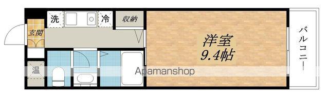 エルセレーノ石山(1K/3階)の間取り写真