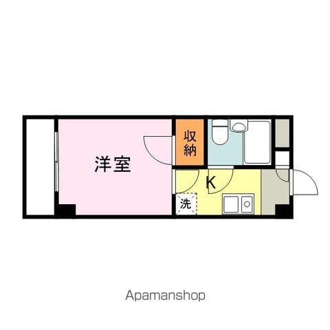 リバティ丸之内(1K/1階)の間取り写真