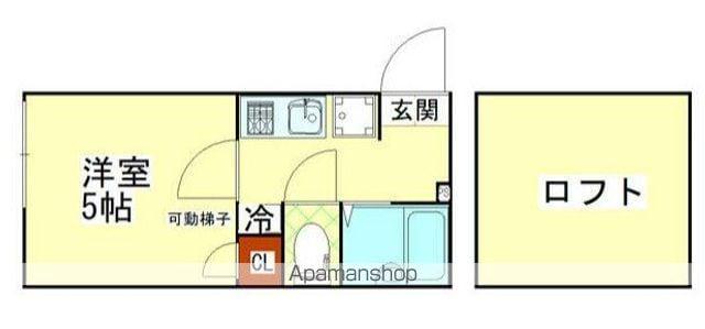 リーヴェルポート上大岡イースト(1K/1階)の間取り写真