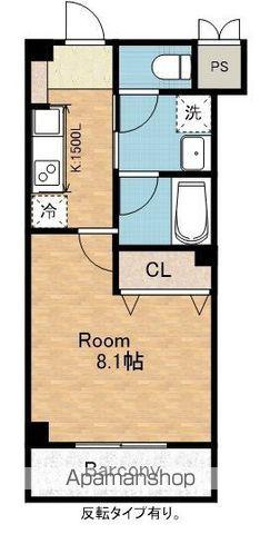 モンレーヴ 高松北(1K/6階)の間取り写真