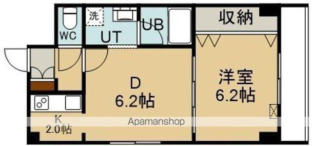 コミュニティ美原2(1DK/4階)の間取り写真