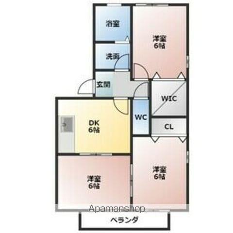 ジュネスSAGA(3DK/1階)の間取り写真