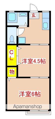 エクセルハイツ(2K/1階)の間取り写真