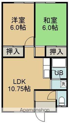 コーポ学(2LDK/1階)の間取り写真