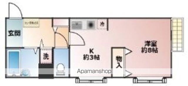 フロンティア鷺宮(ワンルーム/1階)の間取り写真