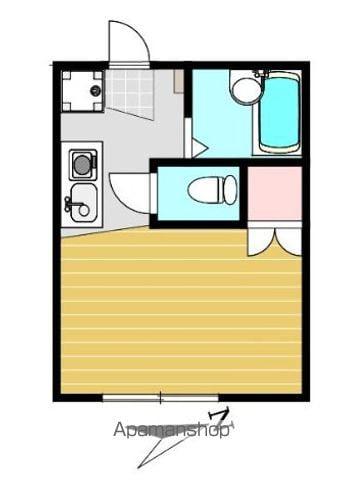 メゾン南長崎(ワンルーム/1階)の間取り写真