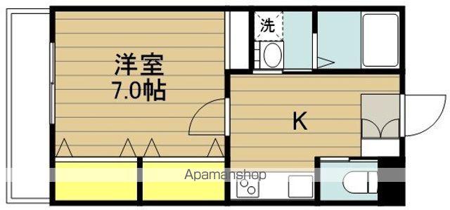 プランドール(1K/2階)の間取り写真