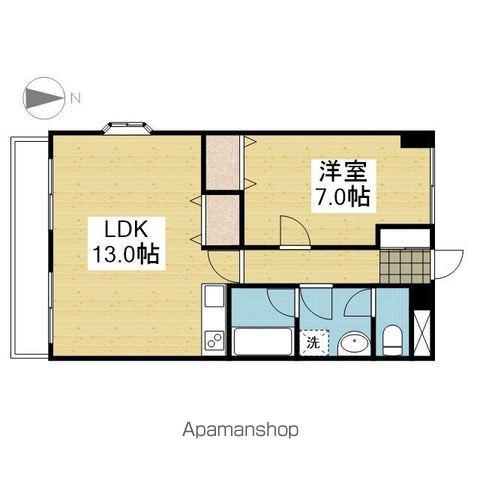 フジコウコク第3ビル(1LDK/3階)の間取り写真