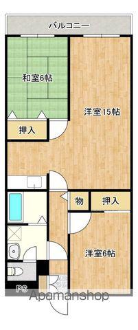 カームヤタ藤第1(2LDK/1階)の間取り写真