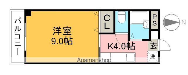 マンションアーバン(1K/3階)の間取り写真