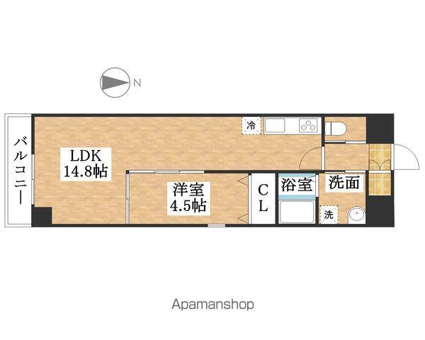 ALBA GRANDE 名護屋(1LDK/2階)の間取り写真