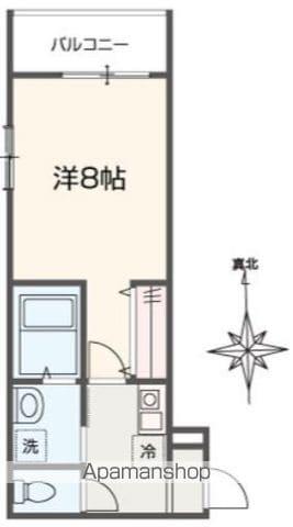 メルラス東青梅(1K/3階)の間取り写真