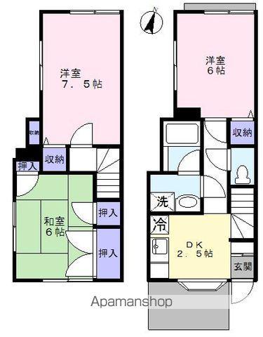 サニーハイツ三枝(3DK)の間取り写真