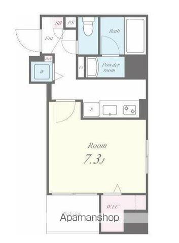  EMERAUDE-(1K/3階)の間取り写真