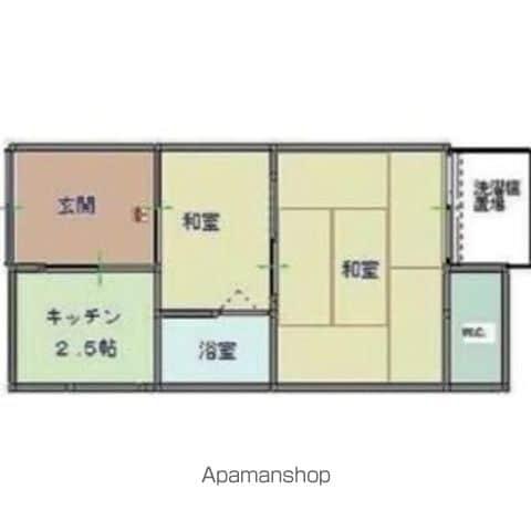 森荘(2K/2階)の間取り写真