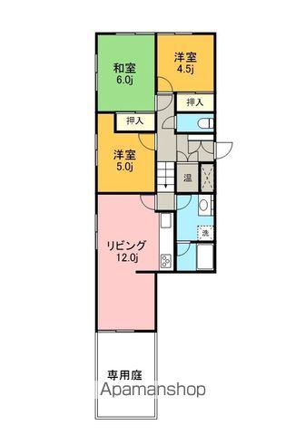 ライオンズマンション清住(3LDK/2階)の間取り写真