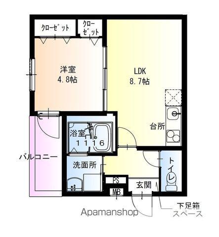 フジパレス高石加茂(1LDK/1階)の間取り写真
