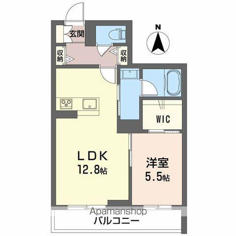 SERDINA万世町(1LDK/1階)の間取り写真