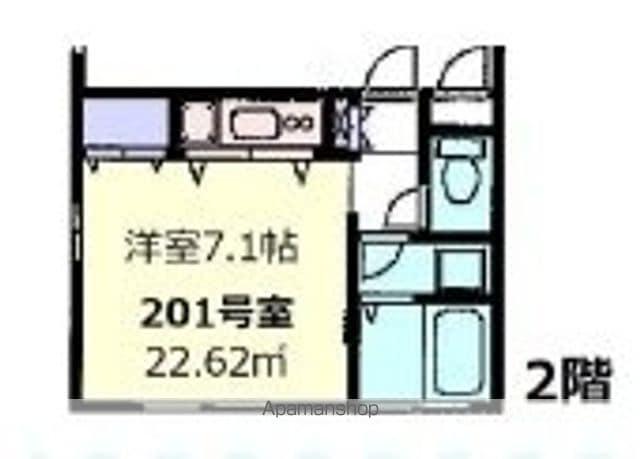 アネックス千川(1K/2階)の間取り写真