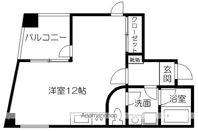 アルス・ノヴァ(ワンルーム/3階)の間取り写真