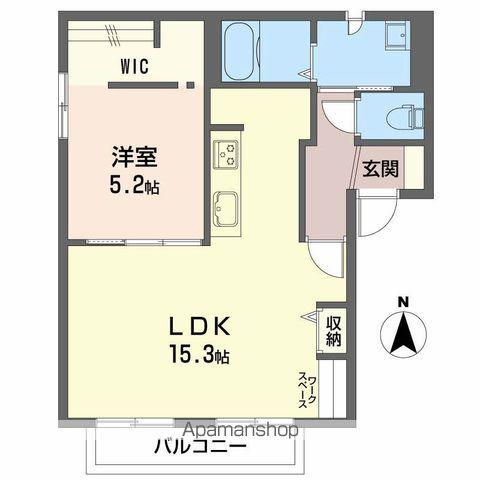 サニーコート花水木(1LDK/1階)の間取り写真
