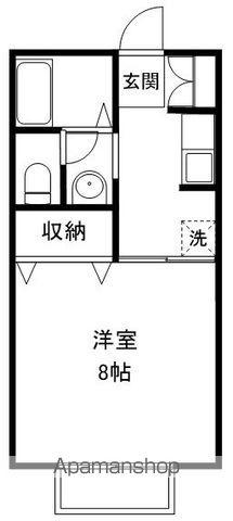 リジェール(1K/2階)の間取り写真