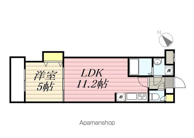 ALBION新検見川(1LDK/2階)の間取り写真