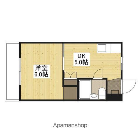ウインドー古市(1DK/3階)の間取り写真