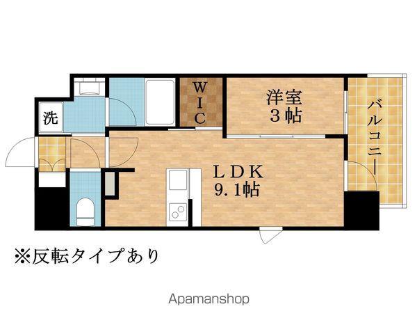 レオンヴァリエ長堀通(1LDK/2階)の間取り写真
