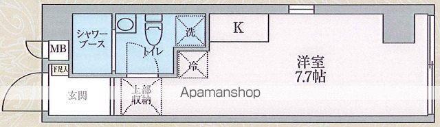 TOYOーICHI APARTMENT.トヨイチ アパートメン(ワンルーム/4階)の間取り写真