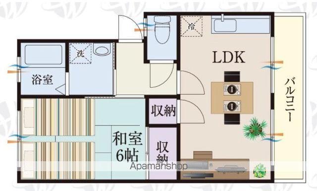 BCASA鹿島神宮RE-BORN(2LDK/2階)の間取り写真