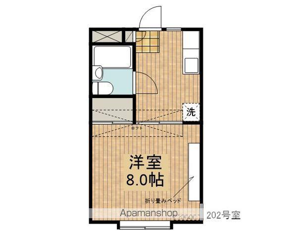 アムリタ(1K/2階)の間取り写真