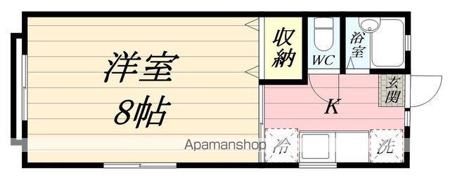 パレス植木R(1K/2階)の間取り写真