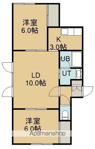 シャン・オドゥール(2LDK/2階)の間取り写真