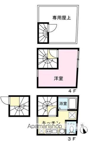LAVATOWER(1K/3階)の間取り写真