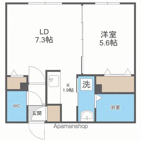 LA LUCE南郷(1LDK/4階)の間取り写真