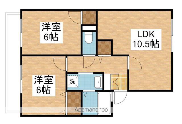 メゾンファルビス(2LDK/1階)の間取り写真