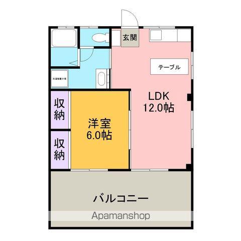 アイニーズビル(1LDK/2階)の間取り写真
