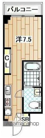 ドルチェビータ横浜(ワンルーム/2階)の間取り写真