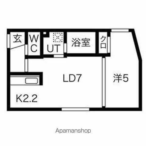 フォレストR-Ⅴ(1LDK/1階)の間取り写真